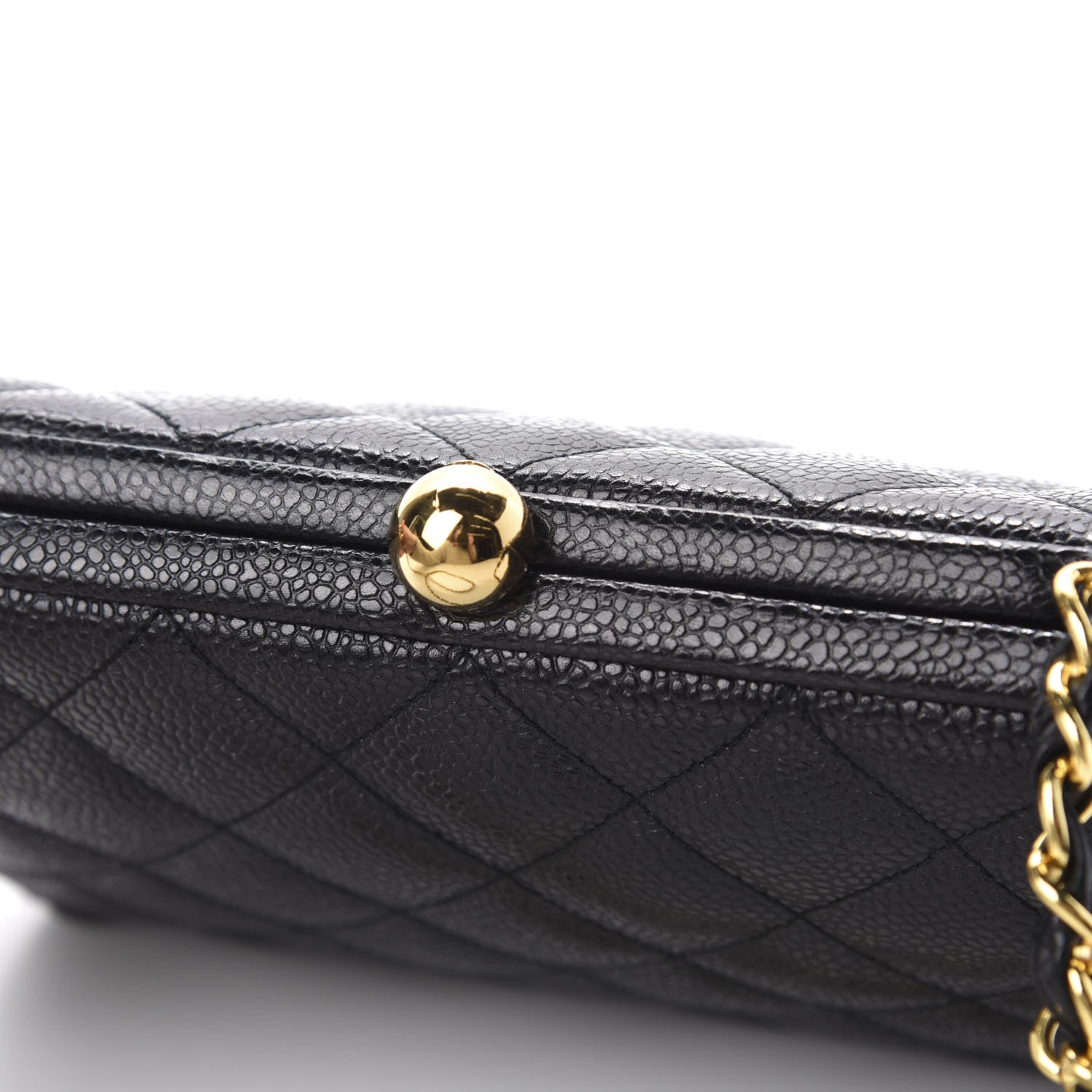 Chanel Caviar Quilted Frame Evening Bag Black 8 of 13