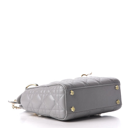 Christian Dior Lambskin Cannage Mini Lady Dior Grey 4 of 8