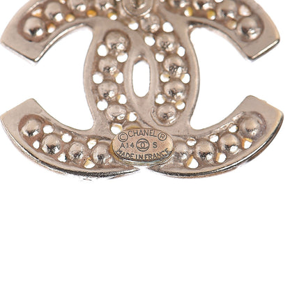 Chanel Pearl CC Earrings Gold 4 of 5
