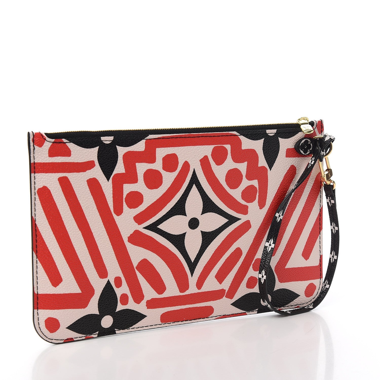 Louis Vuitton Monogram Giant Crafty Neverfull MM GM Pochette Creme Rouge Black 2 of 6