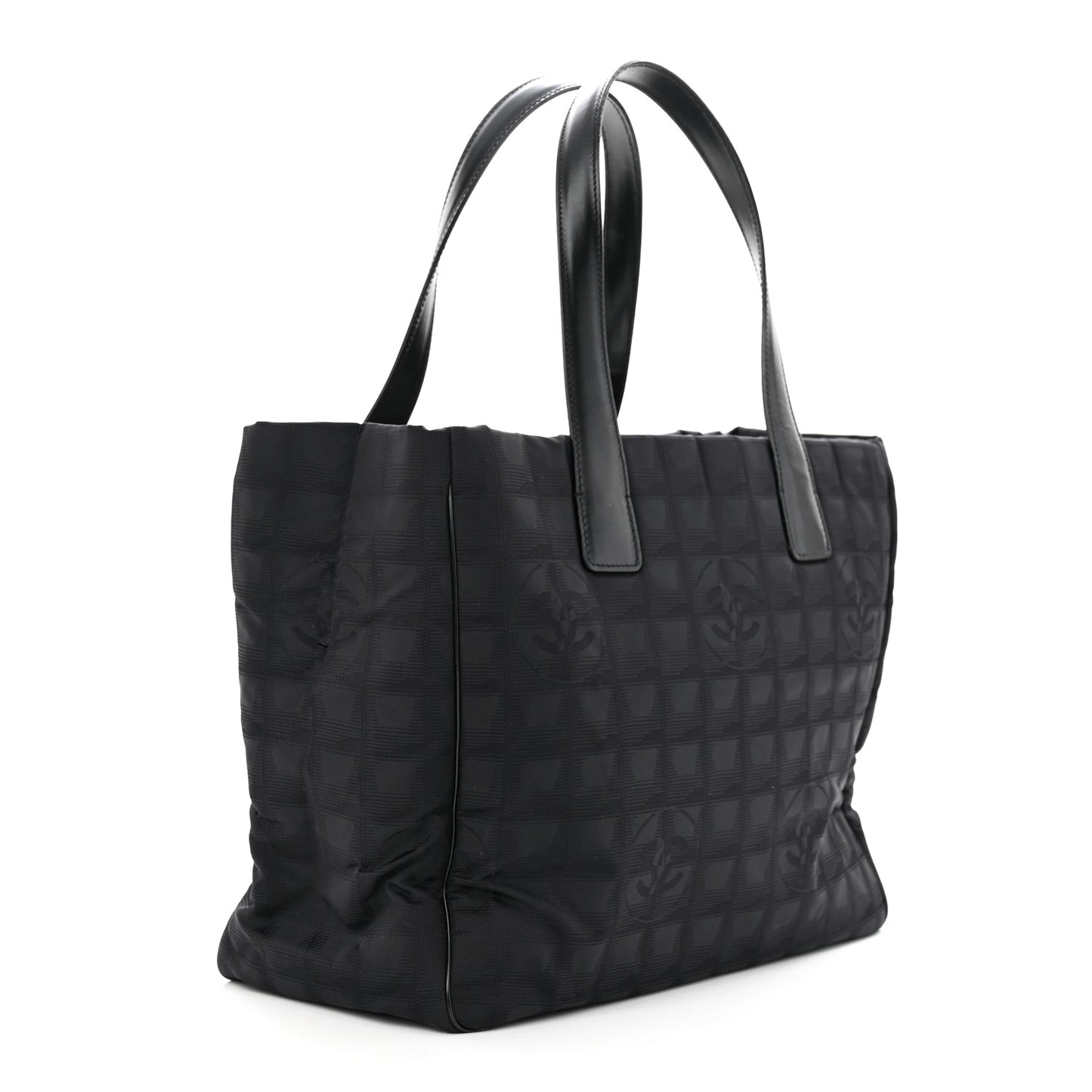 Nylon Medium Travel Tote Black