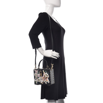 Dolce & Gabbana Dauphine Crystal Embellished Box Bag Black Multicolor 2 of 10