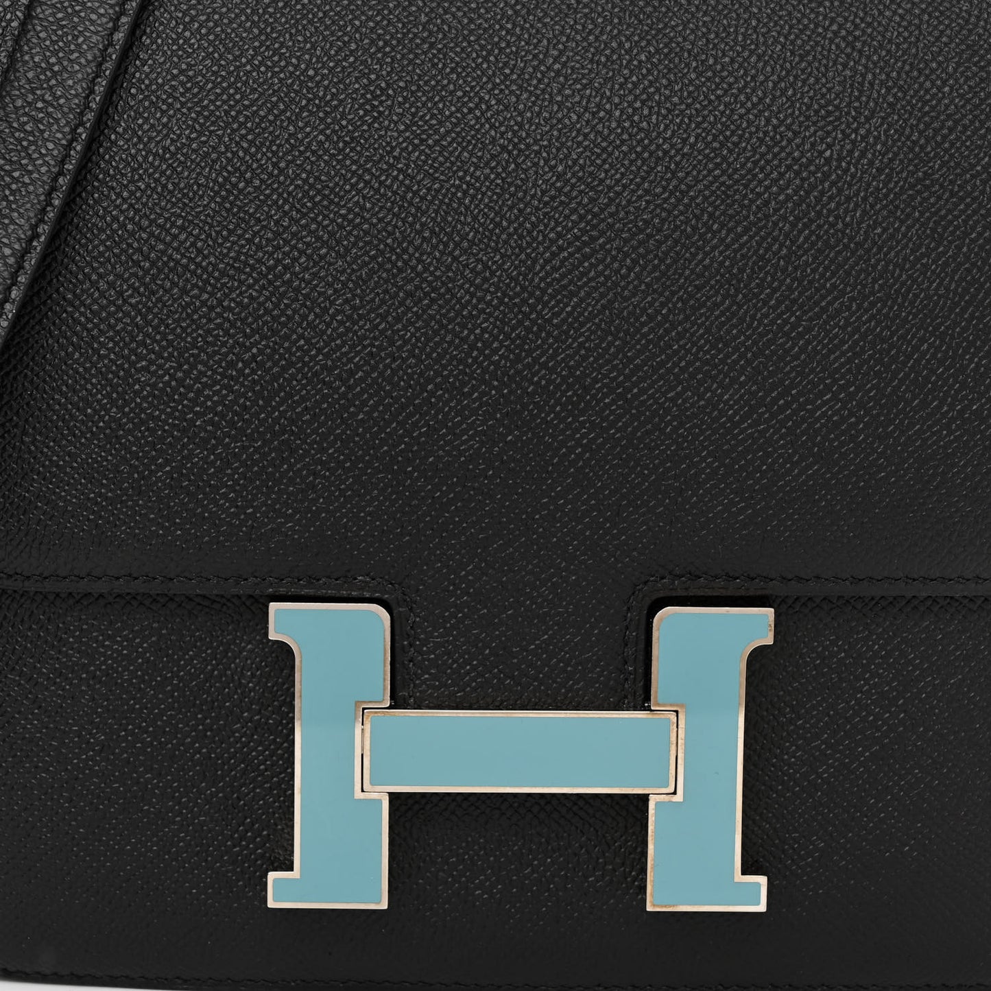 Epsom Enamel Constance 24 Black Bleu Saint Cyr