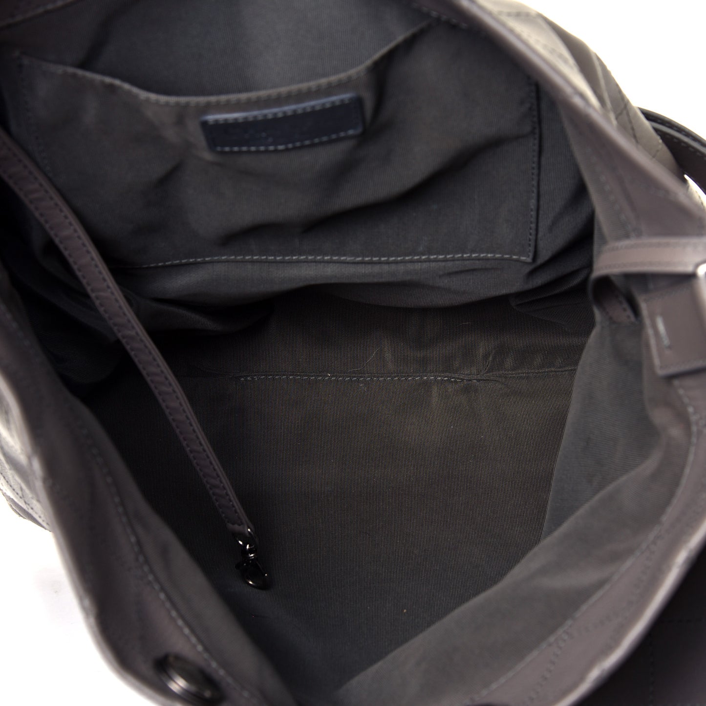 Calfskin Stitched Large Hobo Grey