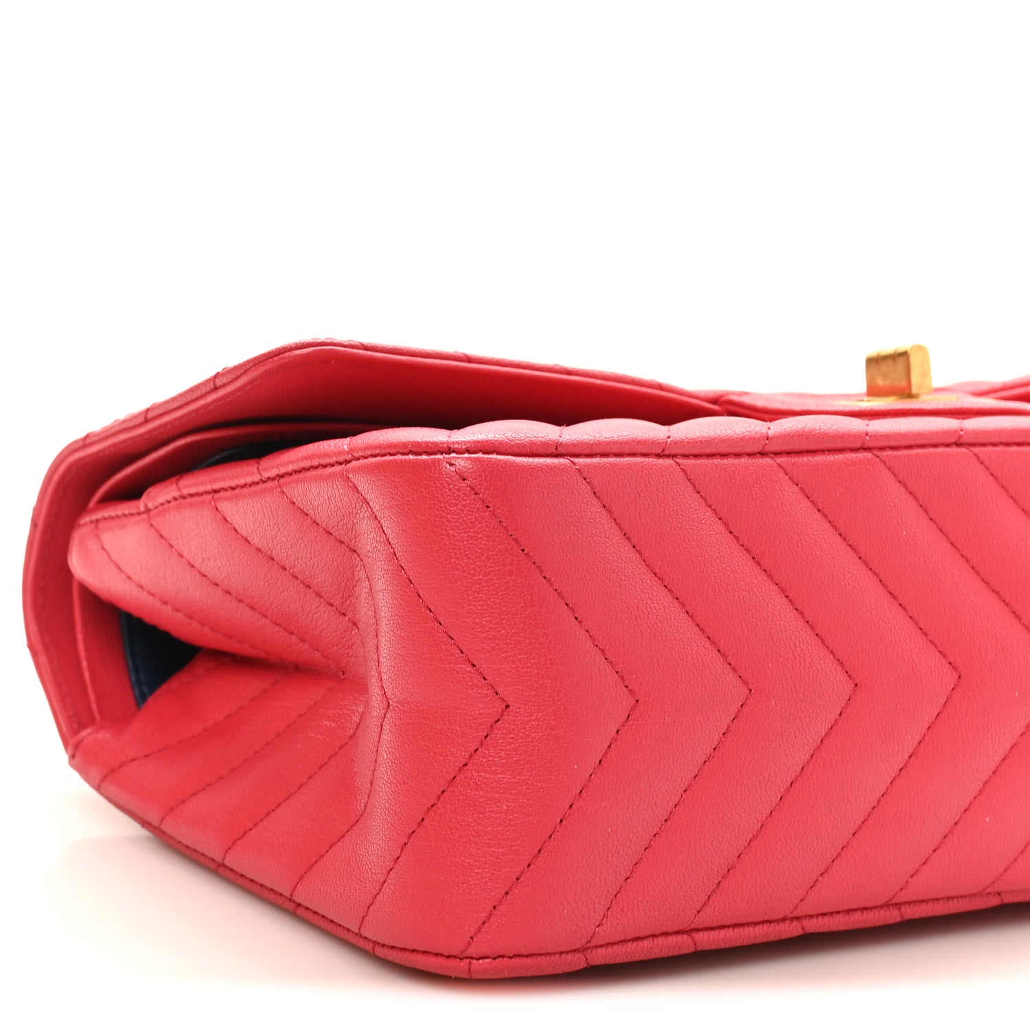Chanel Sheepskin Chevron Quilted 2.55 Reissue 225 Flap Dark Pink 9 of 11