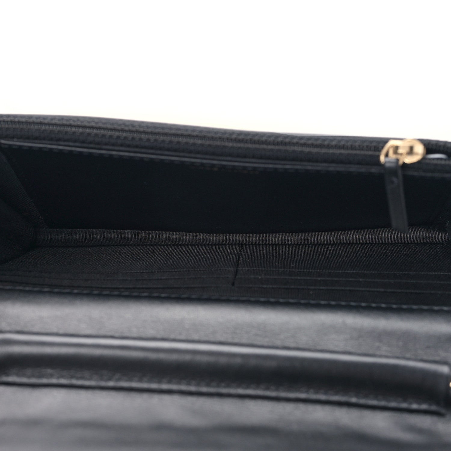 Chanel Caviar Camellia Embossed Wallet On Chain WOC Black 5 of 10