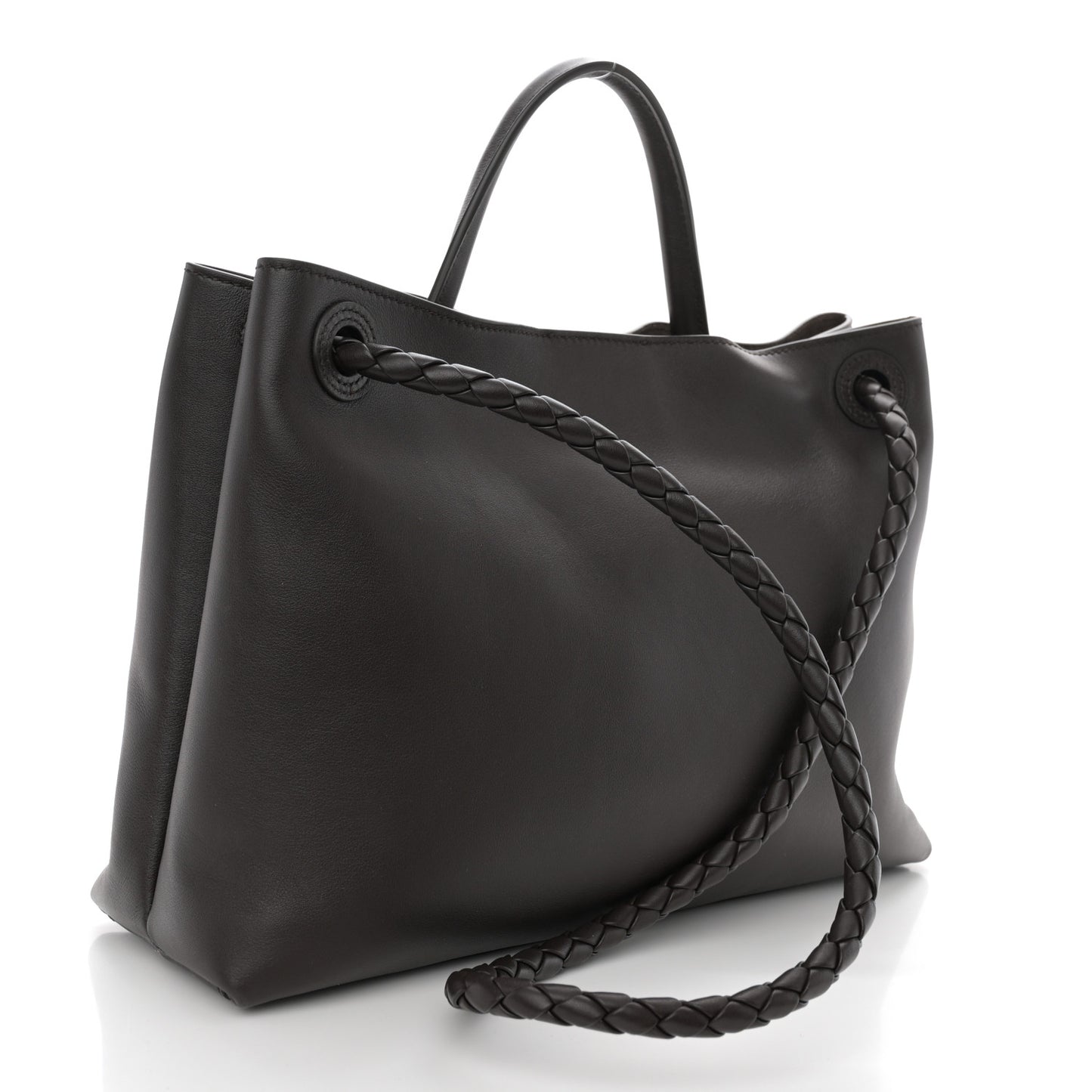 Silky Calfskin Medium Andiamo Shoulder Bag Fondant