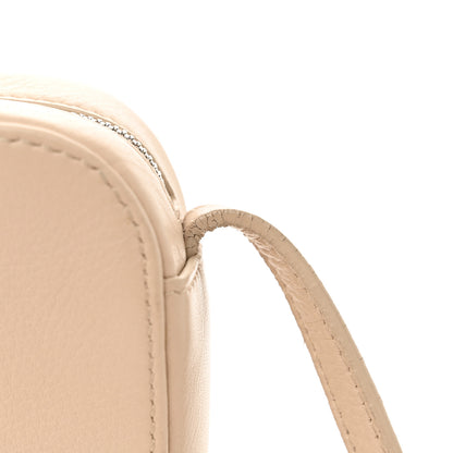 Balenciaga Calfskin Logo XS Everyday Camera Bag Light Beige Black 12 of 12