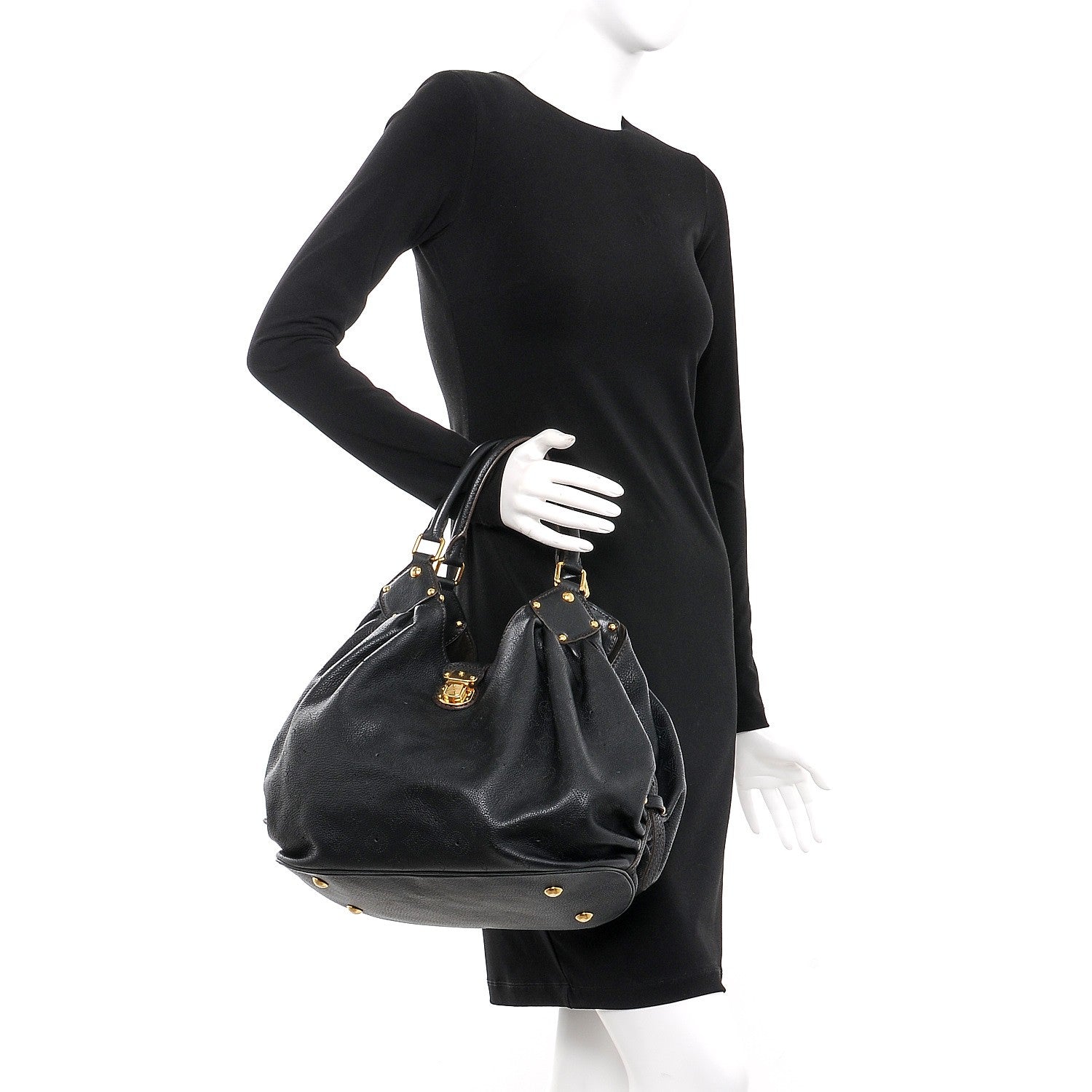 Louis Vuitton Mahina L Black 2 of 9