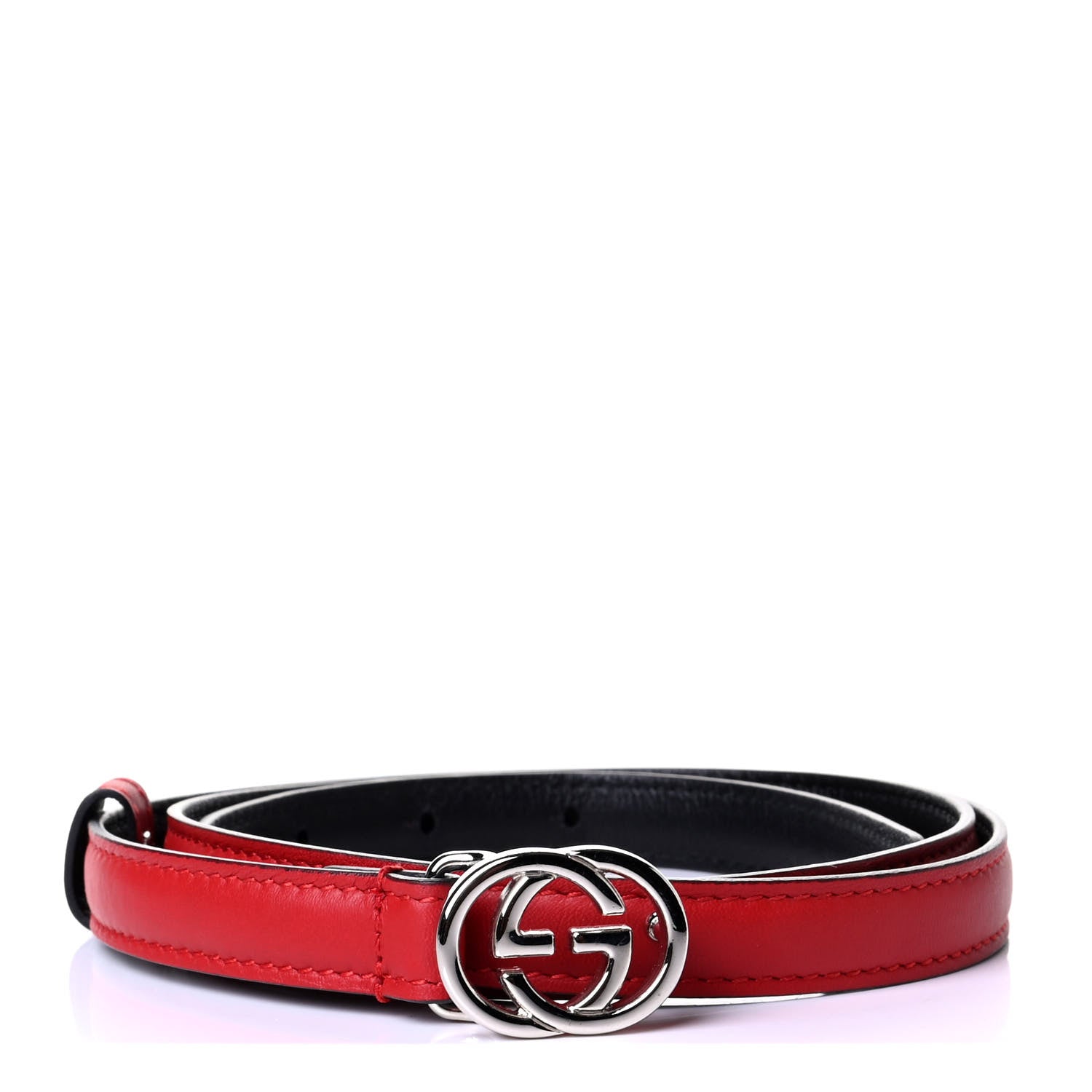 Gucci Moon Calfskin Nickel Interlocking G 20mm Belt 90 36 Tabasco 1 of 4