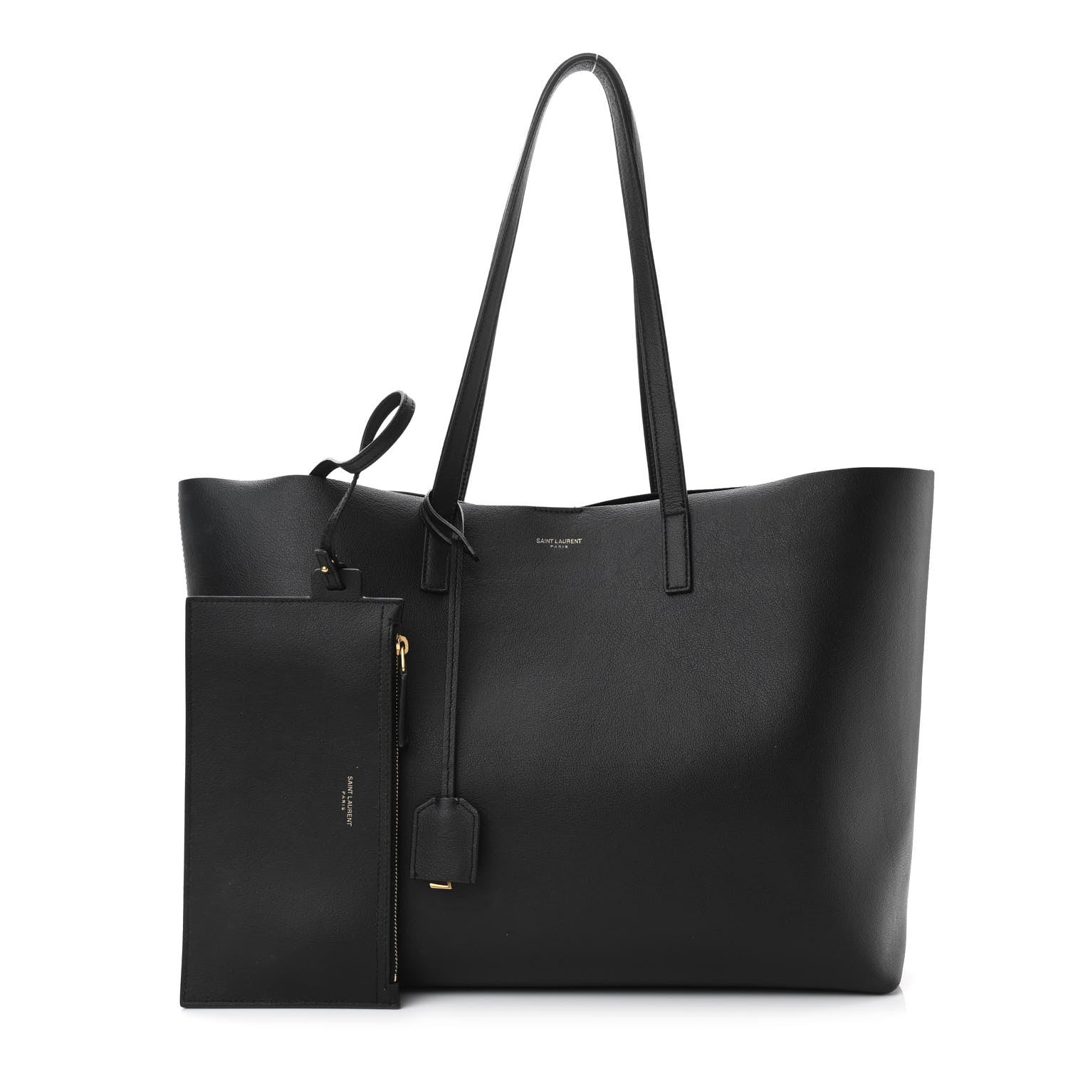 Saint Laurent Calfskin Large Shopping Tote Black 1 of 11