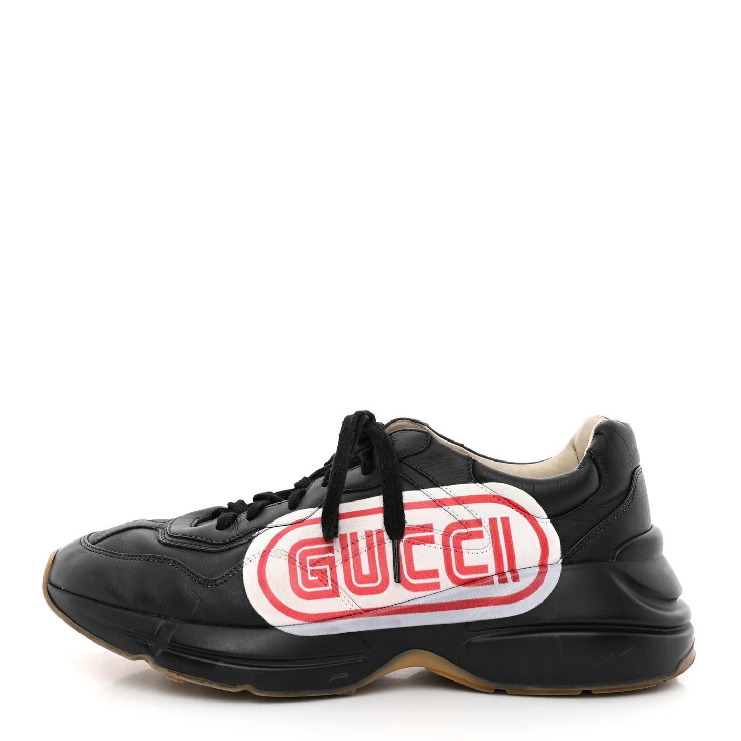 X SEGA Calfskin Logo Mens Rhyton Sneakers 9 Black