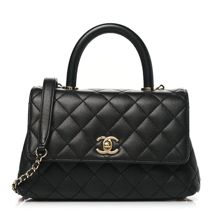 Chanel Caviar Quilted Mini Coco Handle Flap Black 1 of 12
