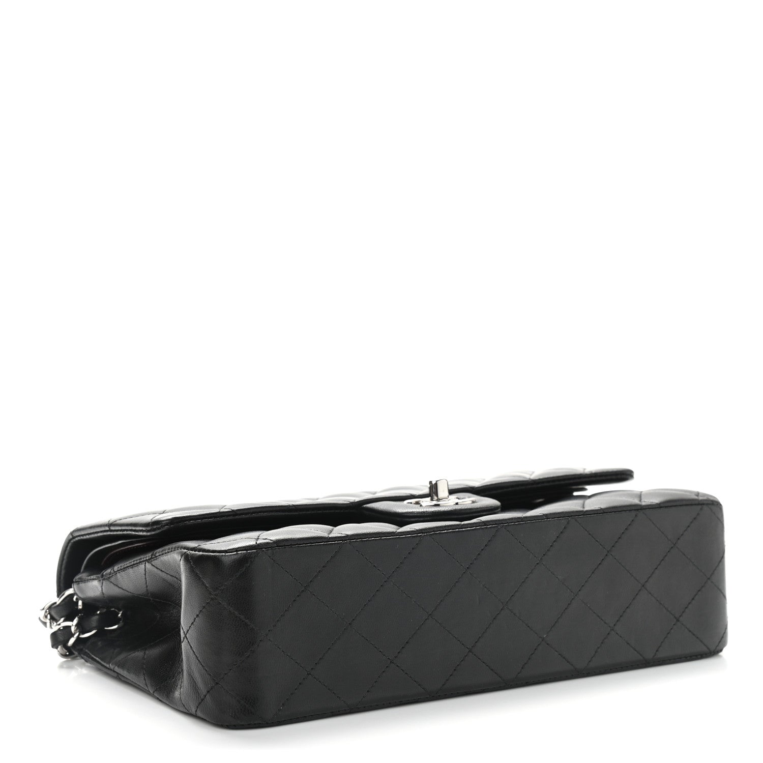 Chanel Lambskin Quilted Medium Double Flap Black 1 of 11