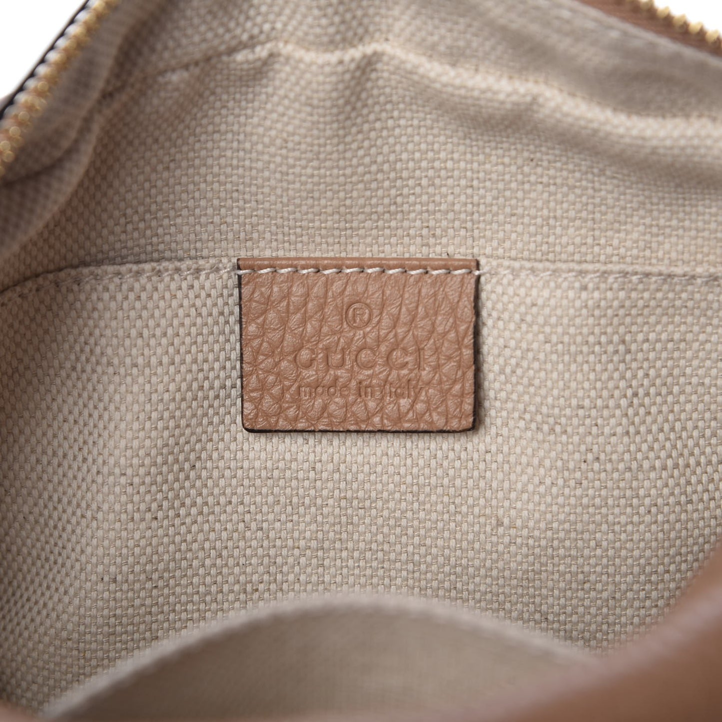 Pebbled Calfskin Small Soho Disco Bag Camelia