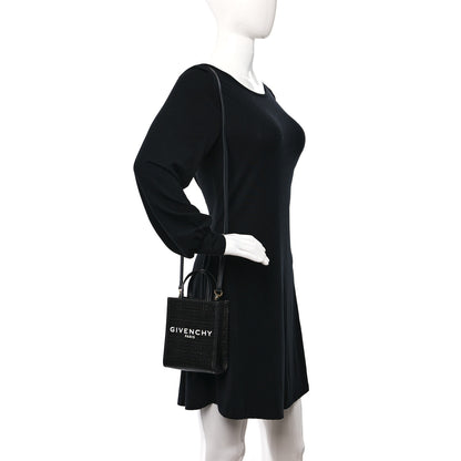 Givenchy Canvas Mini Vertical Bond Shopper 4G Tote Black 2 of 9