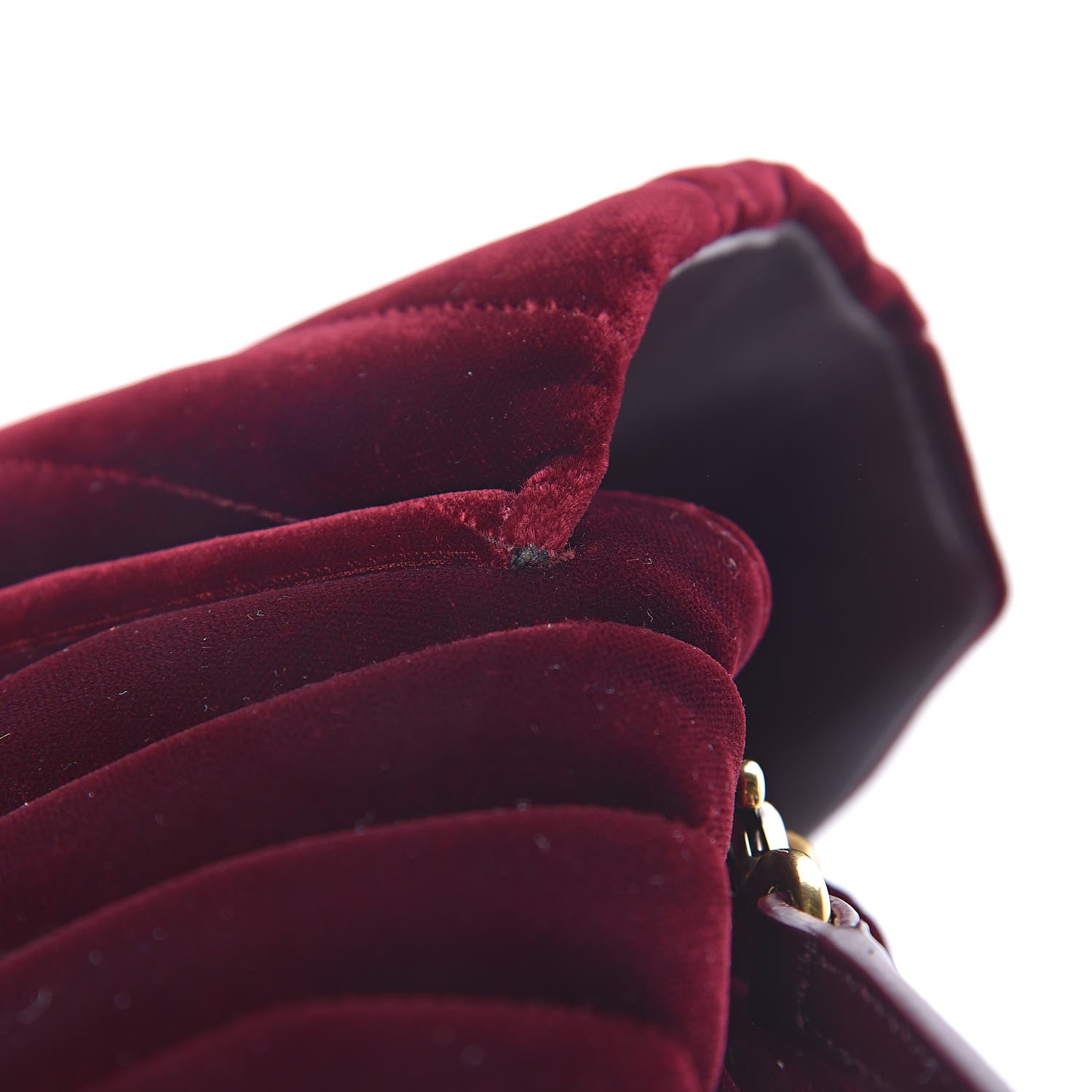 Saint Laurent Velvet Y Quilted Monogram Toy Loulou Crossbody Bag French Burgundy 9 of 12