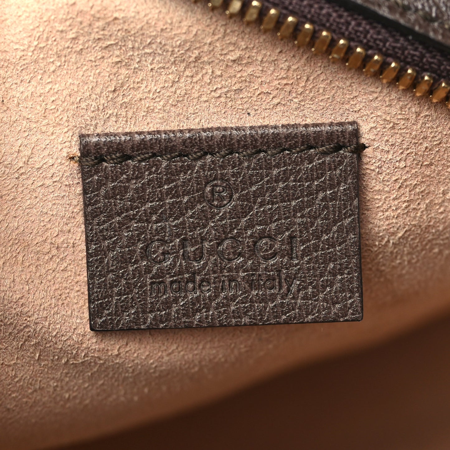 GG Supreme Monogram Web Mini Ophidia Round Shoulder Bag Brown