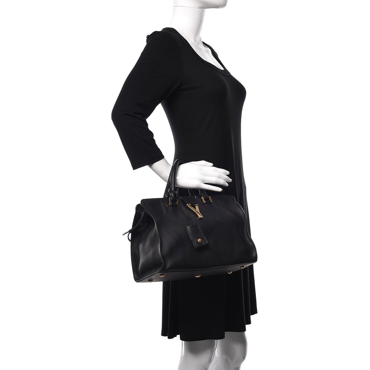 Calfskin Small Classic Y Cabas Black