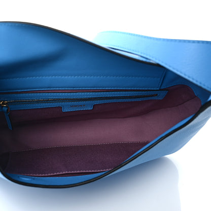 Versace Calfskin Medium La Medusa Hobo Crossbody Blue 5 of 8