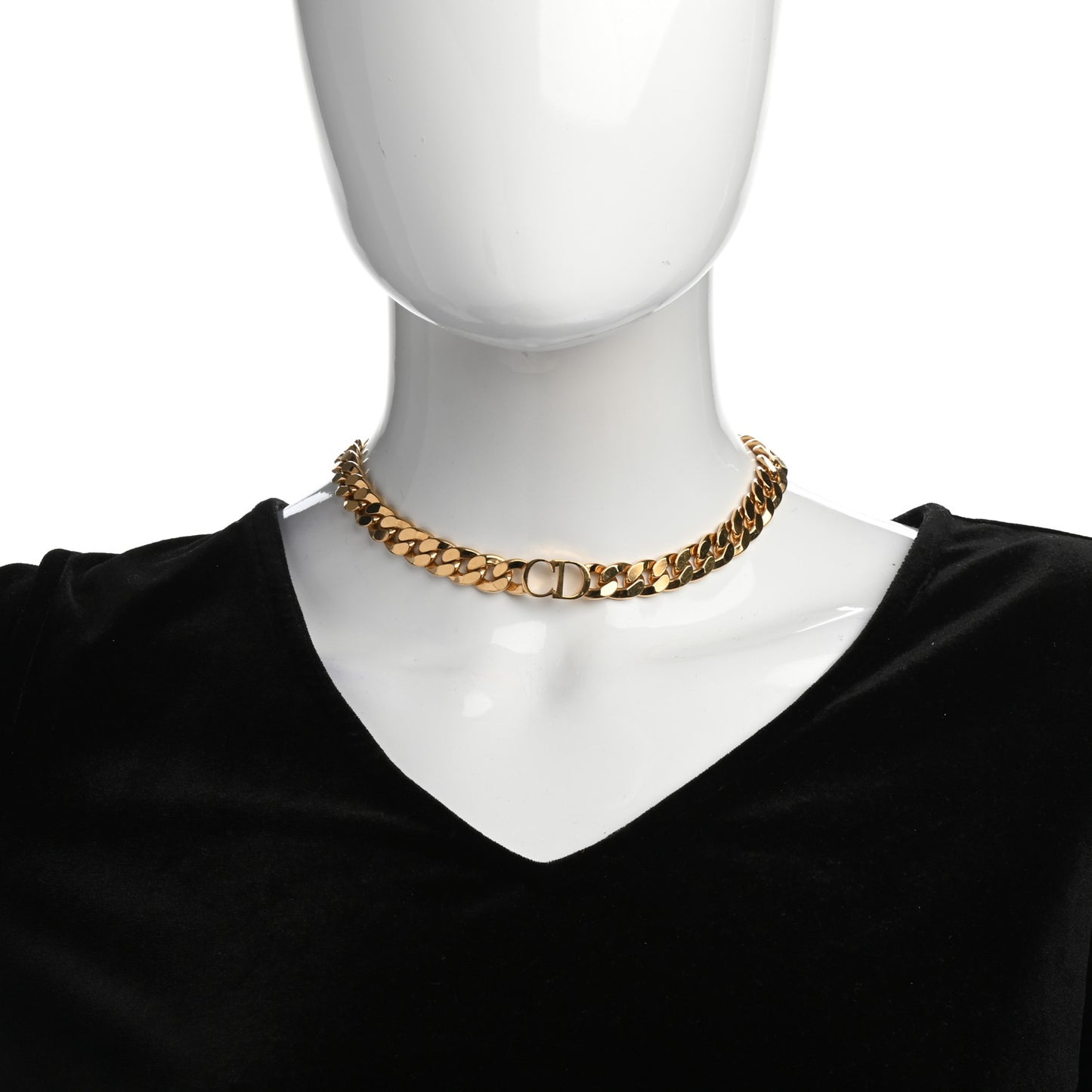 Metal Danseuse Etoile Chain Choker Necklace Gold
