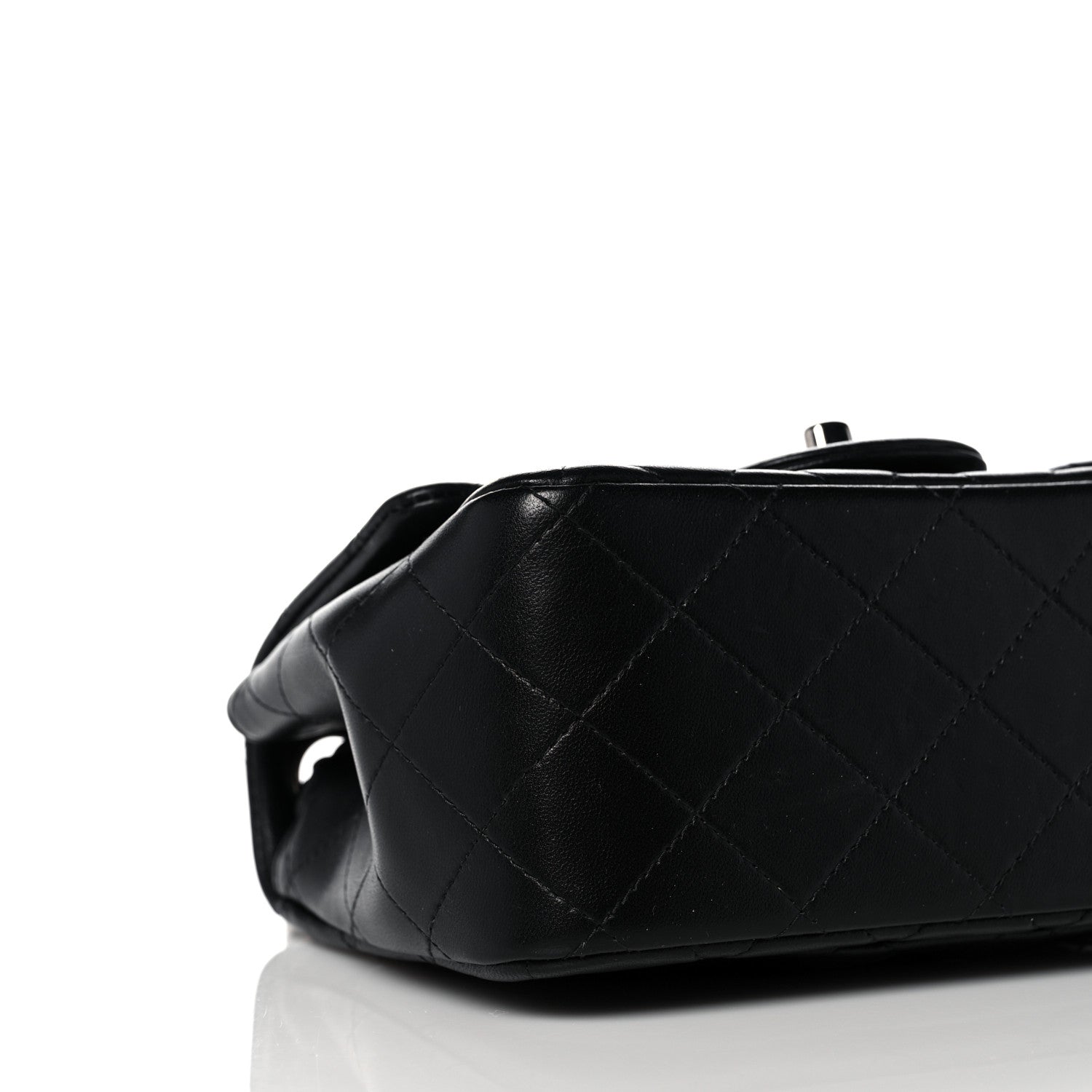 Chanel Lambskin Quilted Mini Square Flap Black 8 of 14
