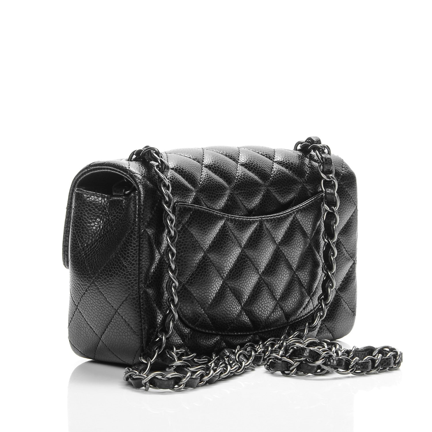 Chanel Caviar Quilted Mini Rectangular Flap Black 3 of 7