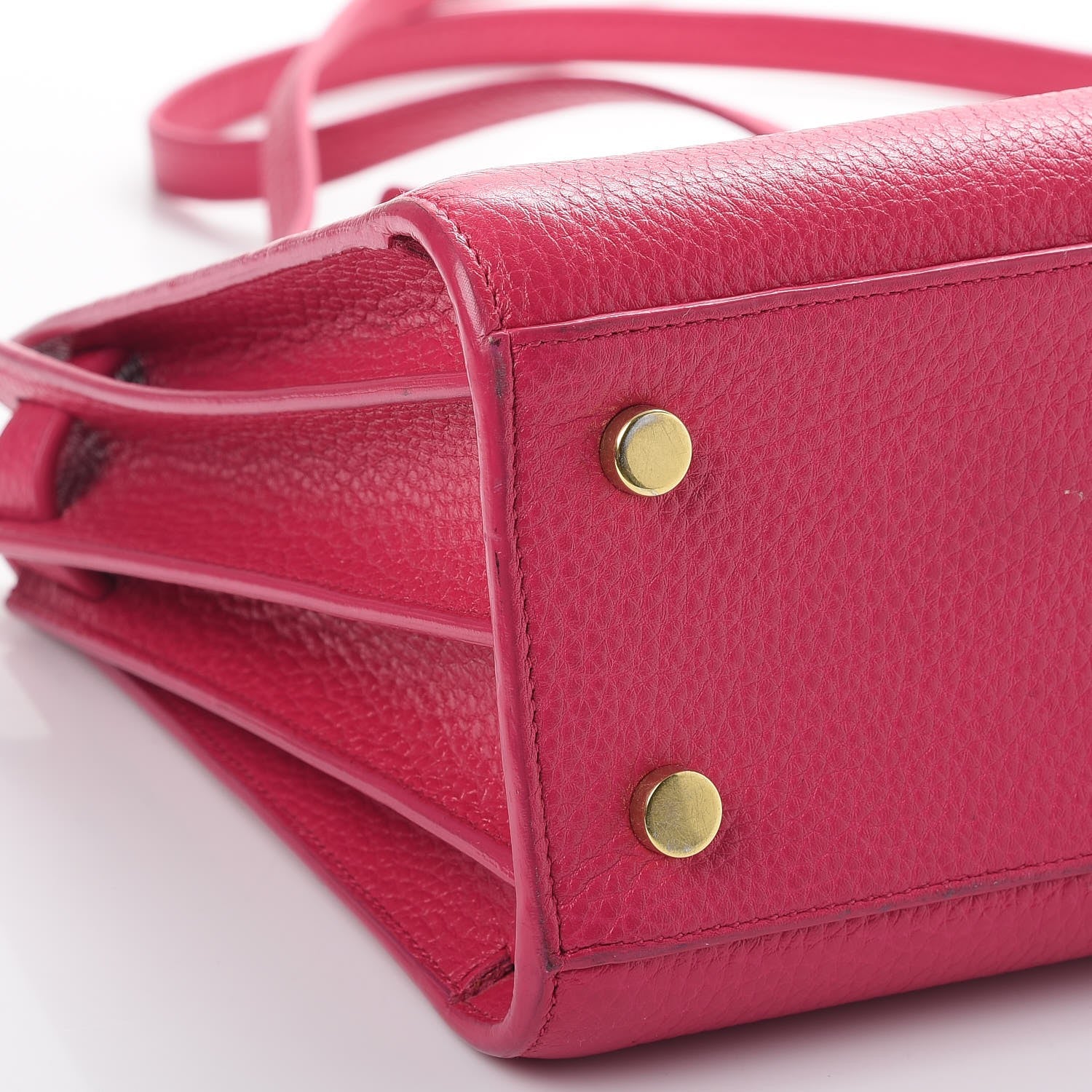 Saint Laurent Calfskin Baby Sac De Jour Fuchsia 10 of 12