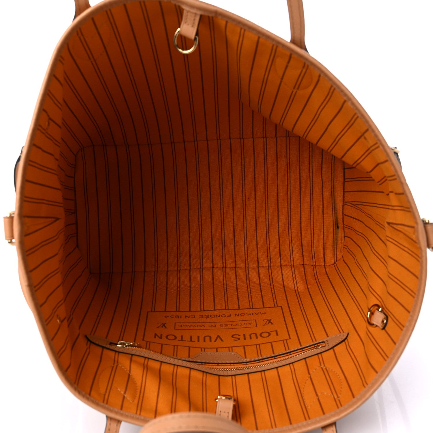 Louis Vuitton Damier Azur Braided Neverfull MM Orange 6 of 10