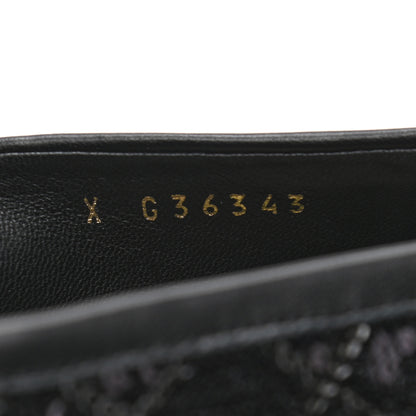 Chanel Sequin Lambskin Quilted CC Loafers 36 Black 8 of 8