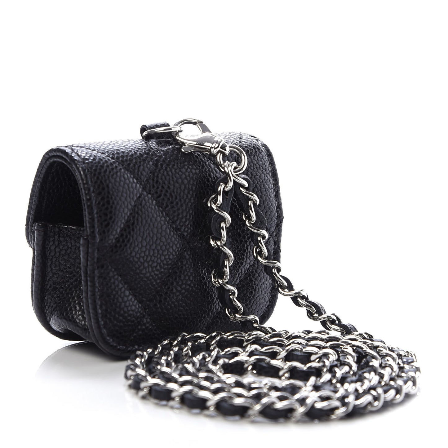 Caviar Quilted Airpods Pro Case Black