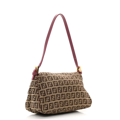 Fendi Zucchino Vitello Mini Mama Baguette Mogano Panna Erica 3 of 10