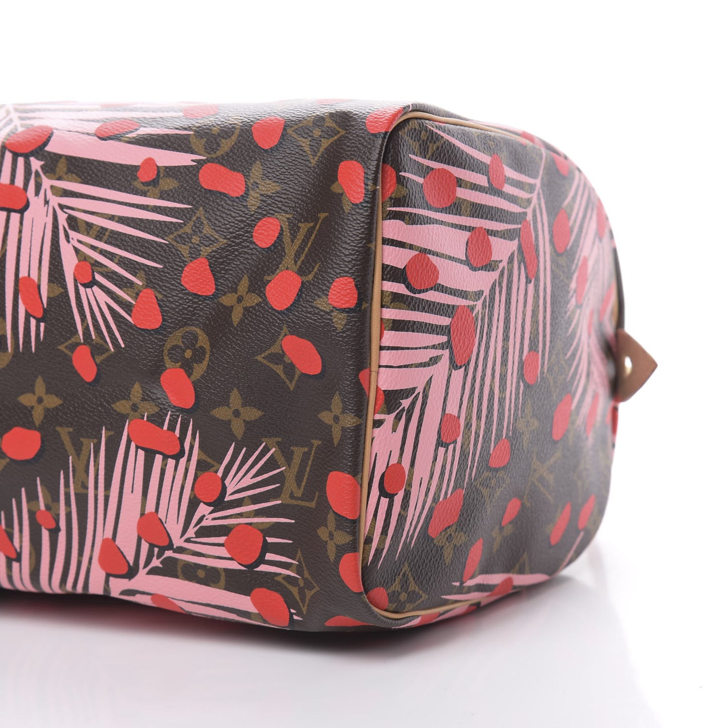 Monogram Jungle Dots Speedy 30 Sugar Pink Poppy
