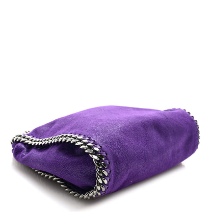 Stella McCartney Shaggy Deer Mini Falabella Fold Over Tote Bright Purple 4 of 9