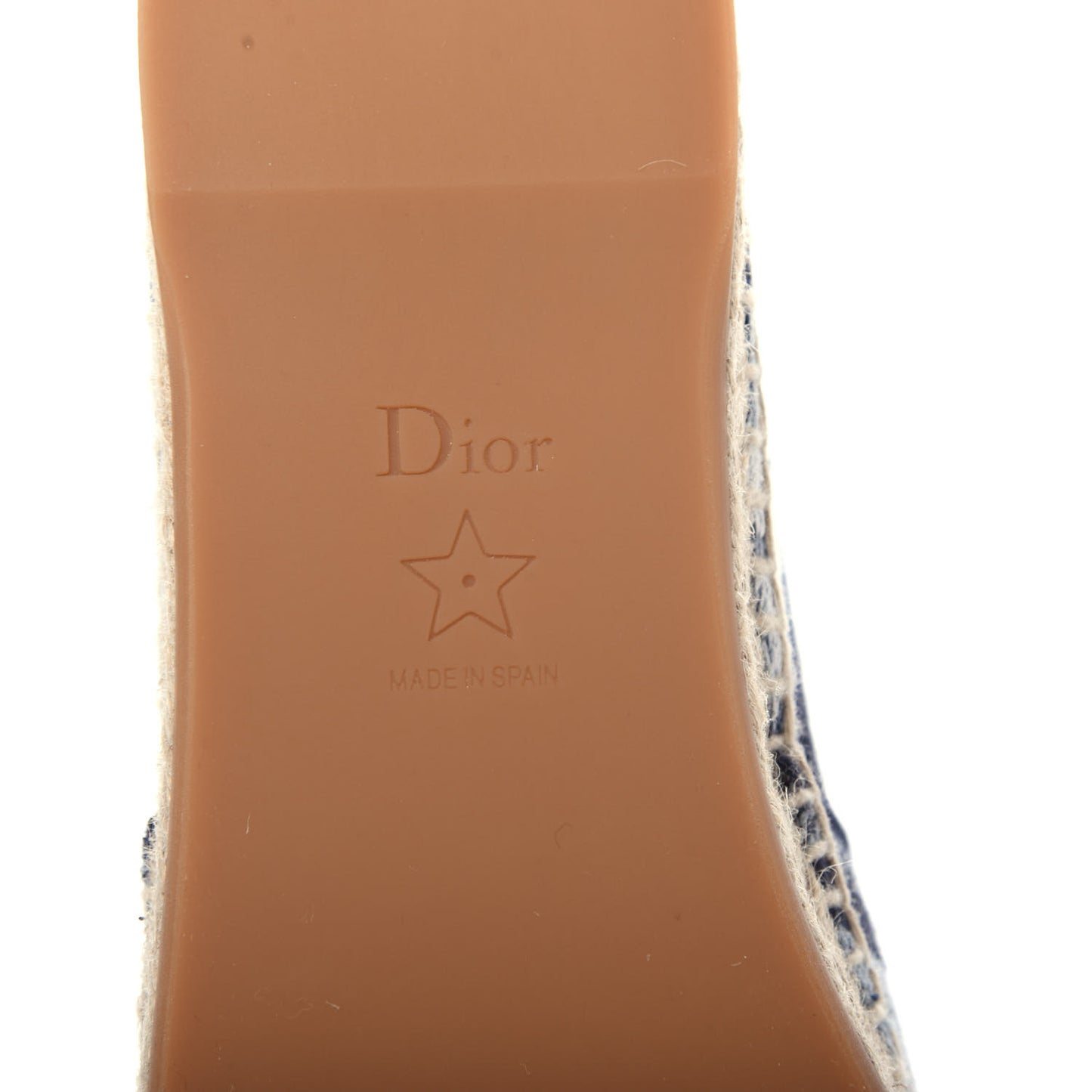 Canvas Tie and Dior Embroidered Granville 15mm Espadrilles 38 Denim