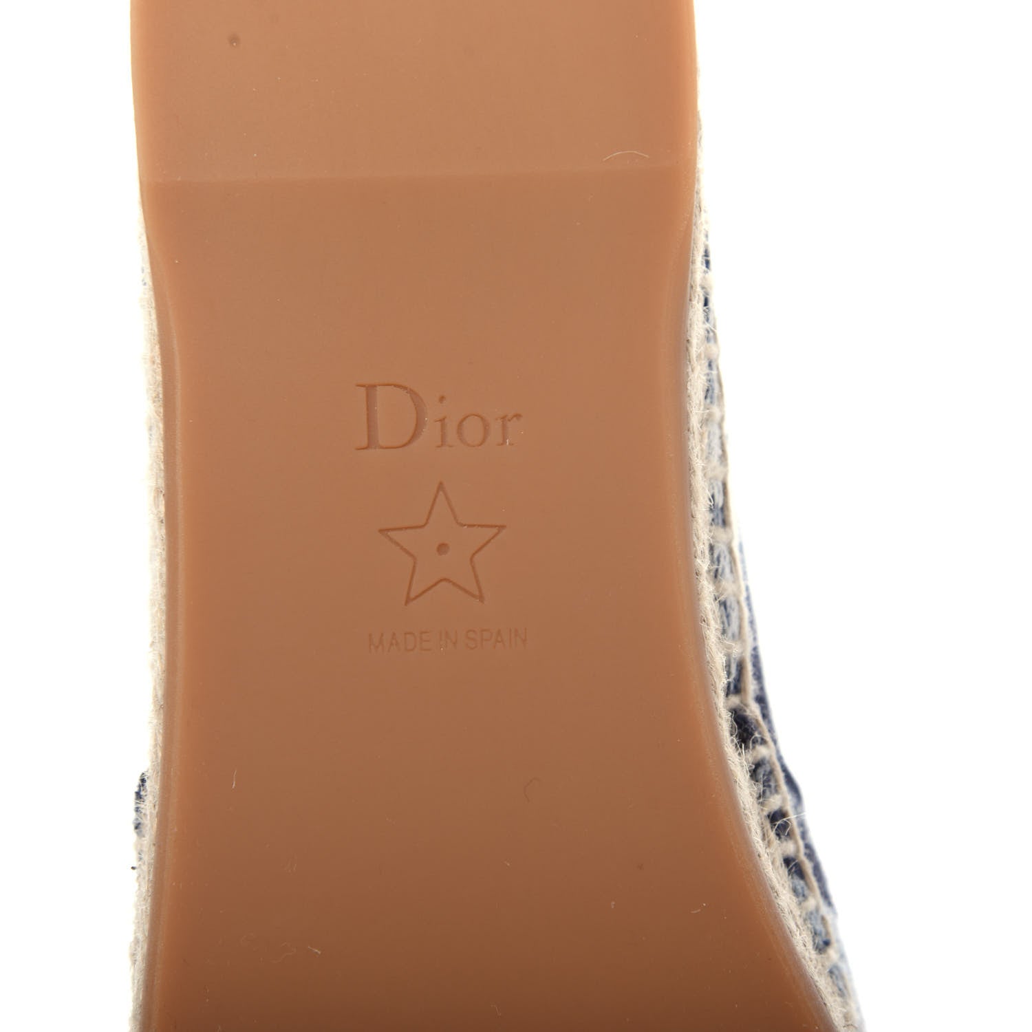 Christian Dior Canvas Tie and Dior Embroidered Granville 15mm Espadrilles 38 Denim 9 of 10