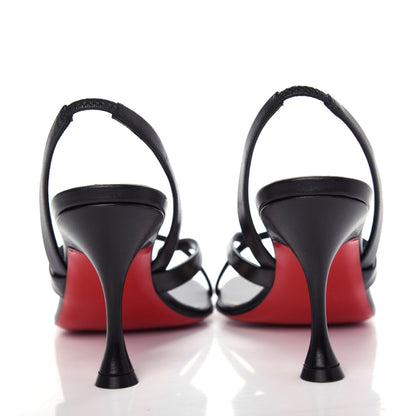 Christian Louboutin Kid Taralita 85 Thong Sandals 37.5 Black 7 of 10