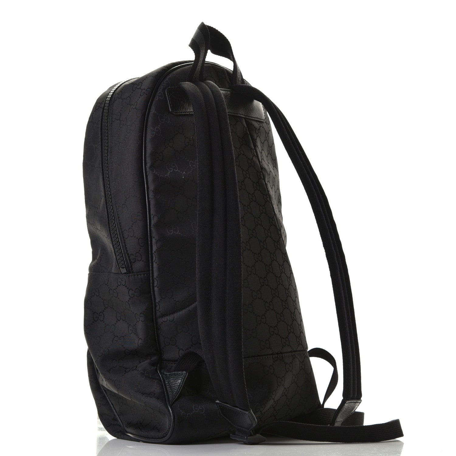 Gucci Nylon Monogram Slim Backpack Black 5 of 12