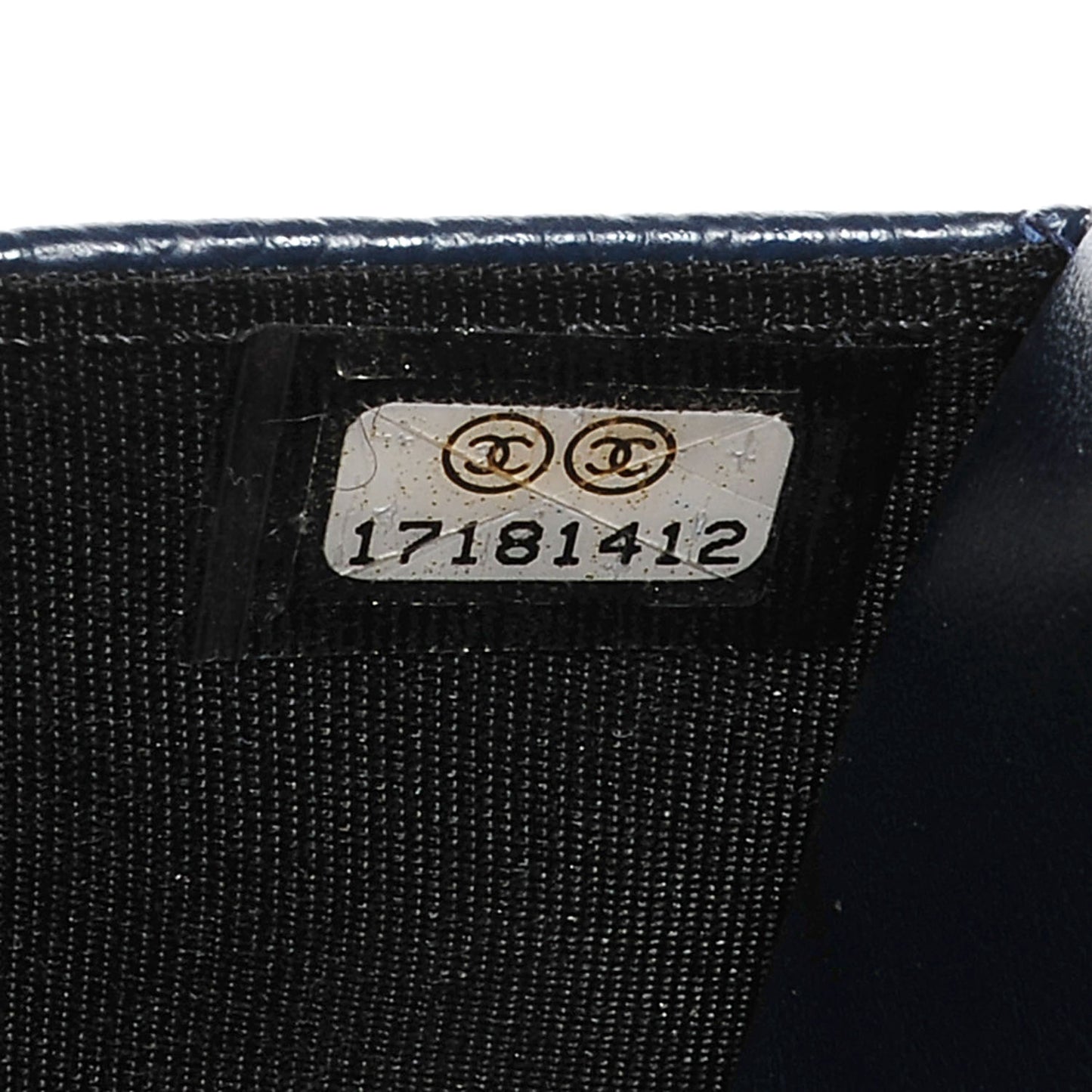 Caviar Timeless CC Wallet on Chain WOC Navy Blue