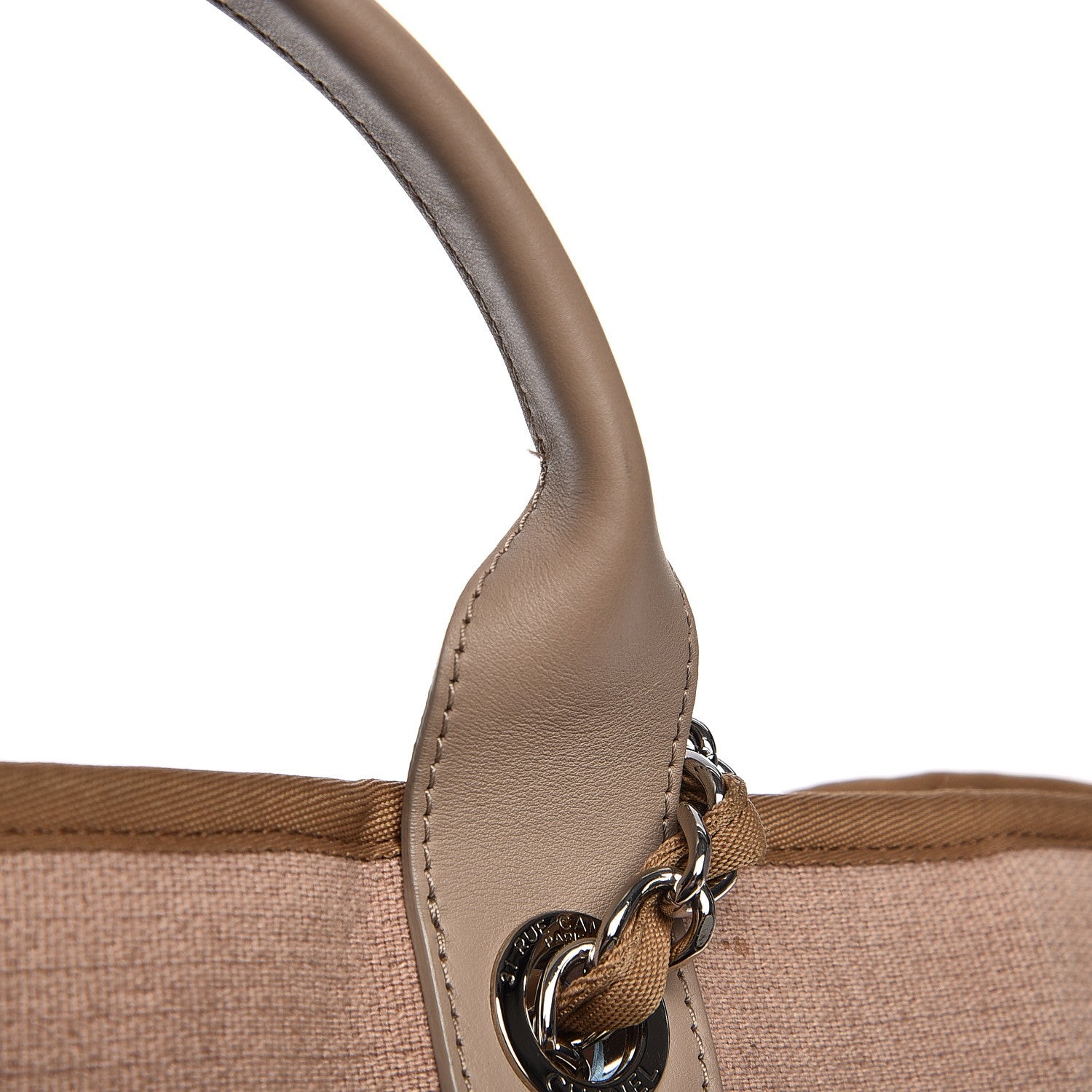 Chanel Canvas Large Deauville Tote Ecru 12 of 12