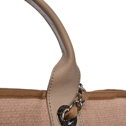 Chanel Canvas Large Deauville Tote Ecru 12 of 12
