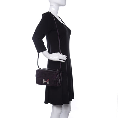 Hermes Shiny Niloticus Crocodile Constance Elan 25 Amethyste 2 of 11
