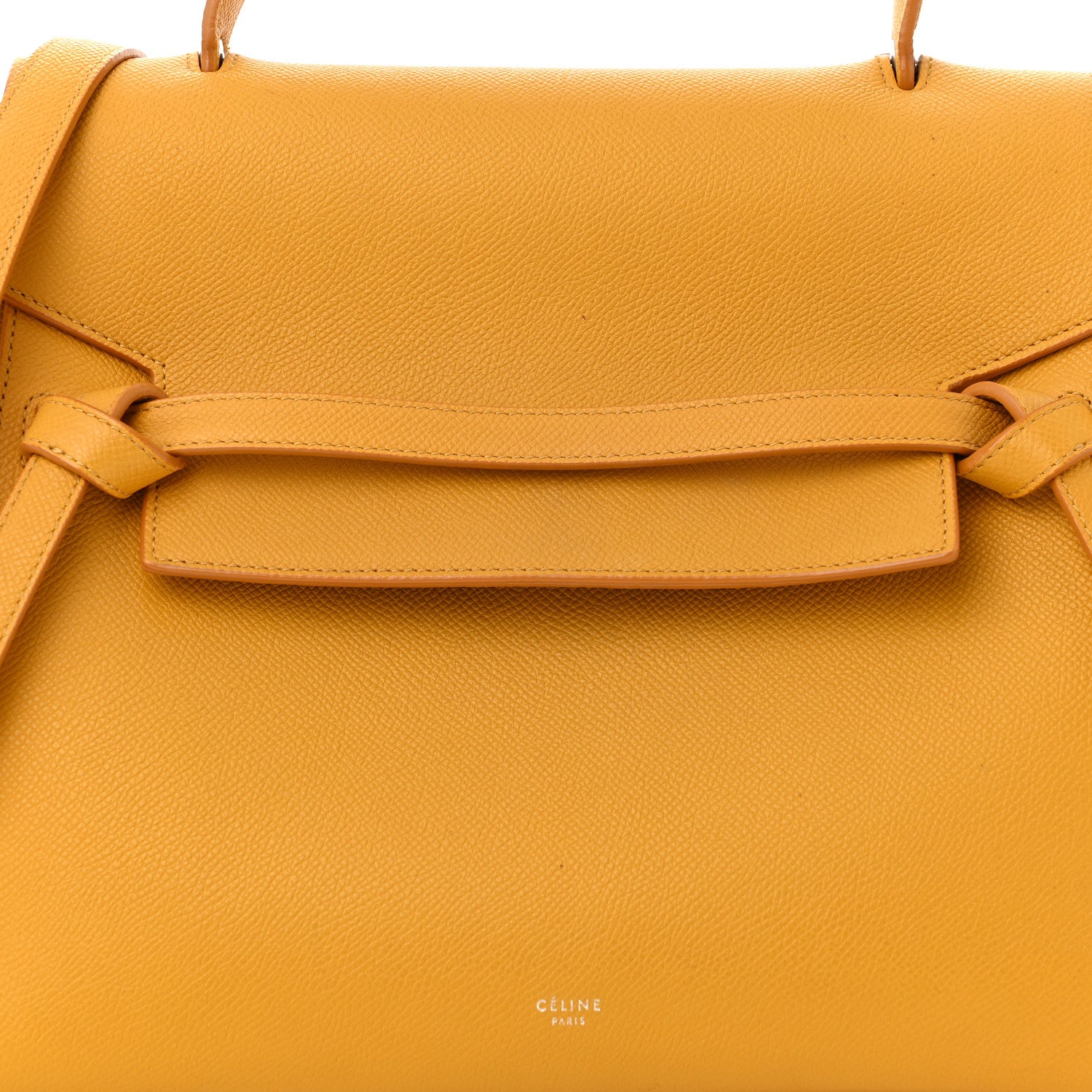 Celine Grained Calfskin Small Belt Bag Sun Yellow 9 of 13