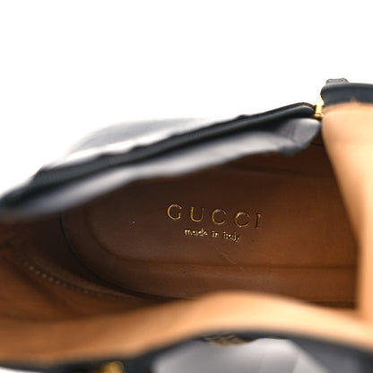 Gucci Betis Glamour Calfskin Web Pearl Embellished Peyton 75mm Ankle Boots 39.5 Black 7 of 10