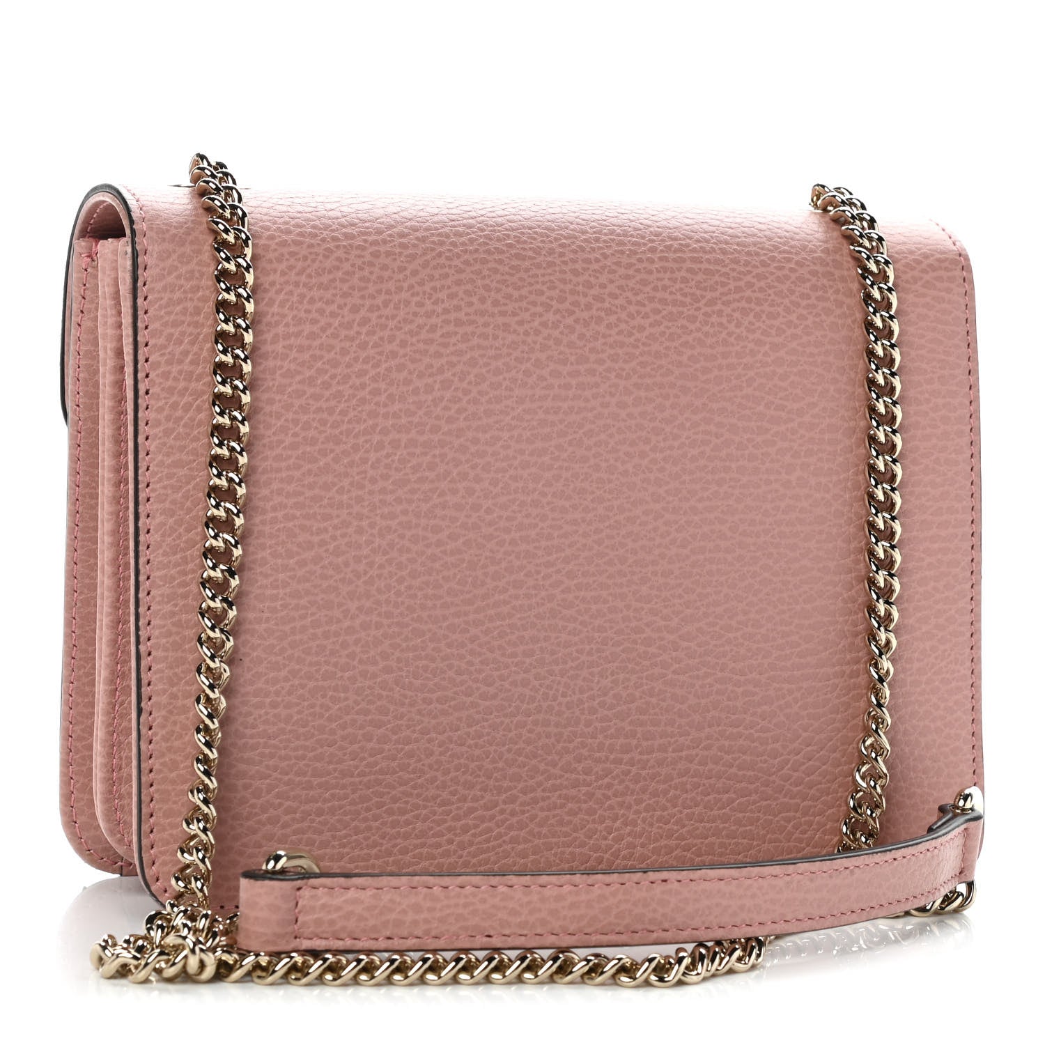 Gucci Dollar Calfskin Small Interlocking G Shoulder Bag Soft Pink 3 of 13