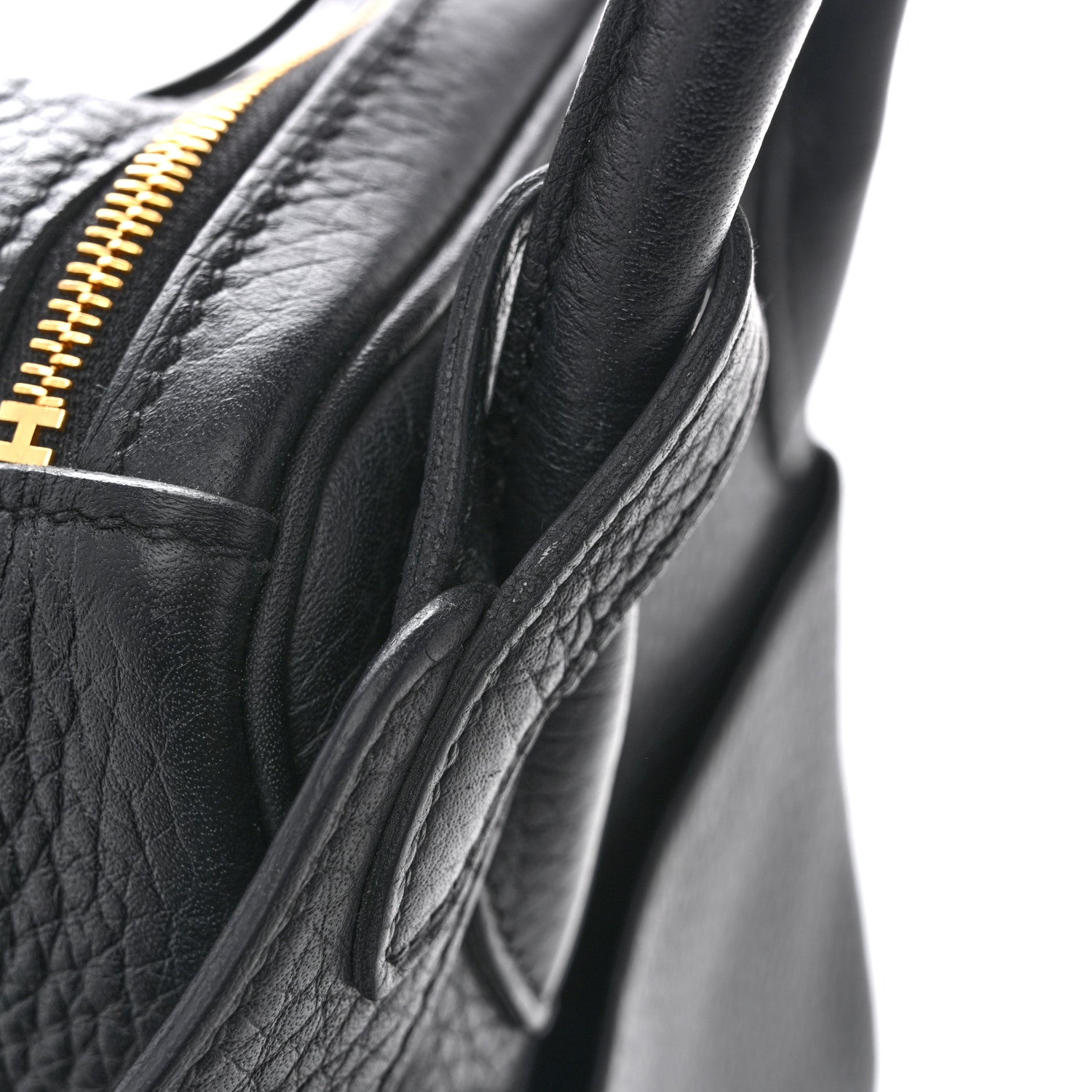 Hermes Taurillon Clemence Lindy 26 Black 12 of 13