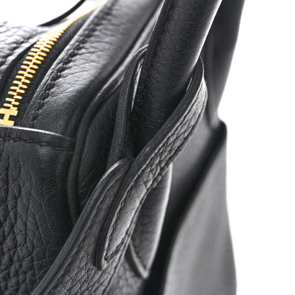 Hermes Taurillon Clemence Lindy 26 Black 12 of 13