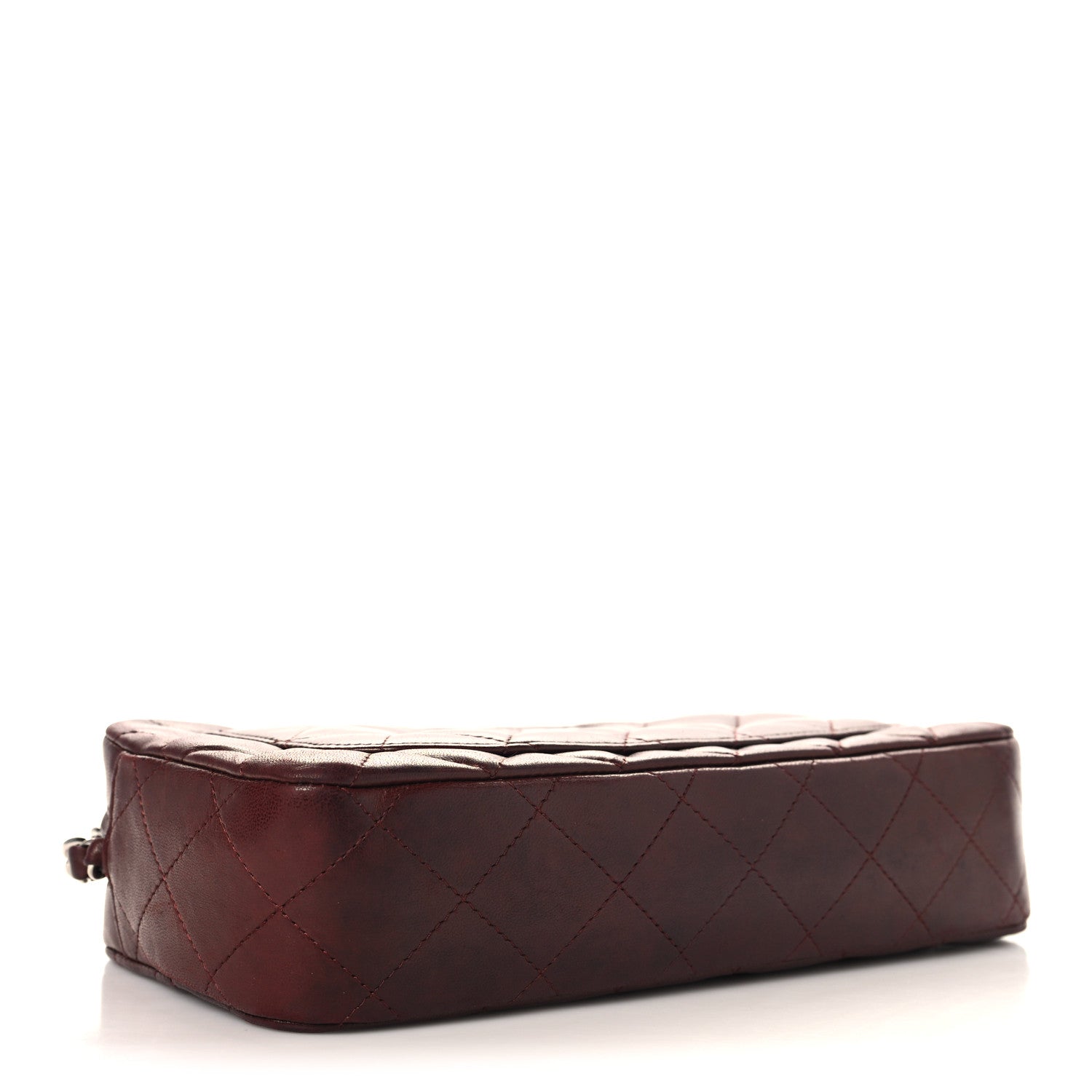 Chanel Lambskin Quilted Timeless Camera Case Burgundy 4 of 11