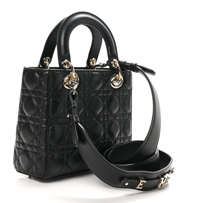 Christian Dior Lambskin Cannage Small My ABCDior Lady Dior Black 2 of 10