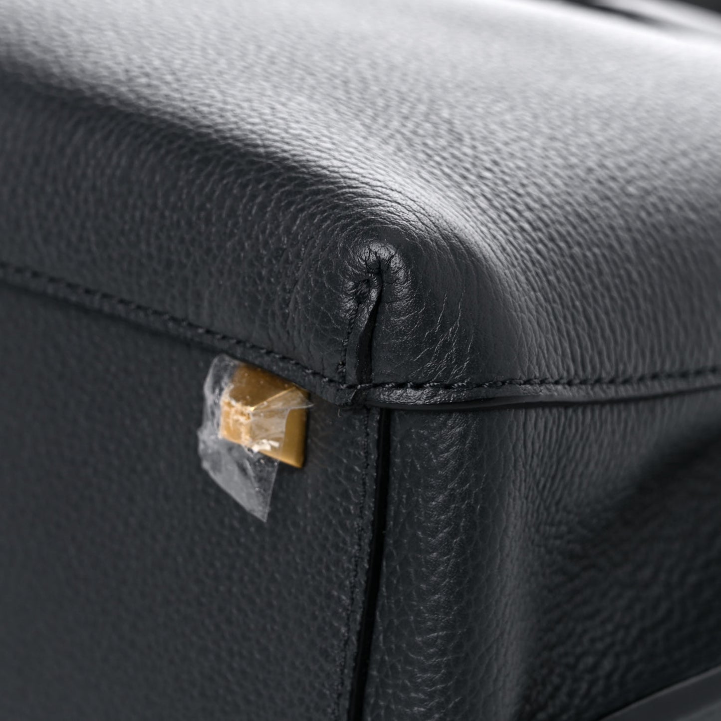 Grained Calfskin Medium Milla Tote Phantom Grey